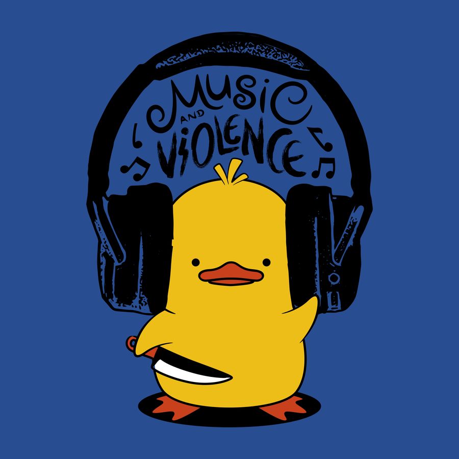 Music and violence duck artwork