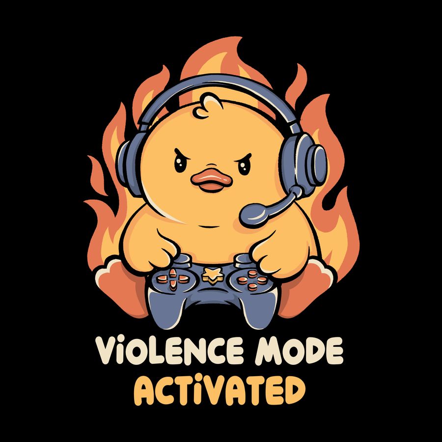Violence Mode Activated gaming artwork