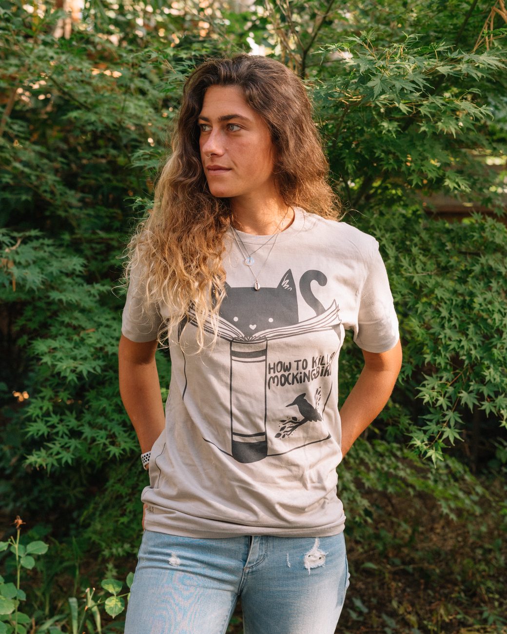 How to Kill a Mockingbird design worn on a t-shirt